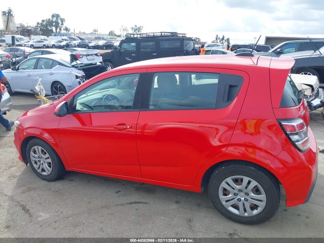 2020 Chevrolet Sonic მანქანა იყიდება აუქციონზე, vin: 1G1JG6SB1L4114418, აუქციონის ნომერი: 44382566