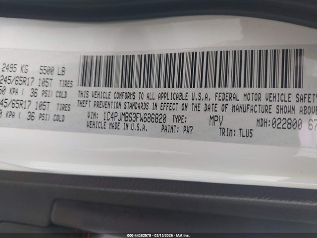 Jeep Cherokee Trailhawk 2015 1C4PJMBS3FW686820 Image 9
