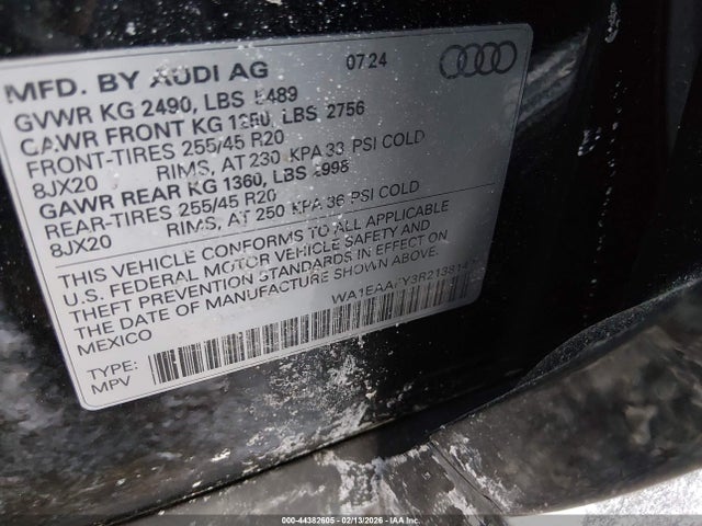 2024 AUDI Q5 WA1EAAFY3R2138147 Photo 8