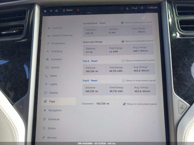 2018 Tesla Model X 100d/75d/p100d მანქანა იყიდება აუქციონზე, vin: 5YJXCBE22JF139707, აუქციონის ნომერი: 44382666