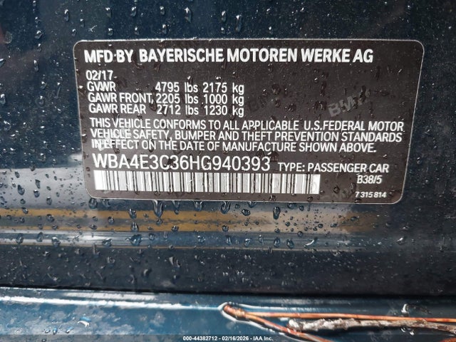 WBA4E3C36HG940393 BMW 440i Gran Coupe