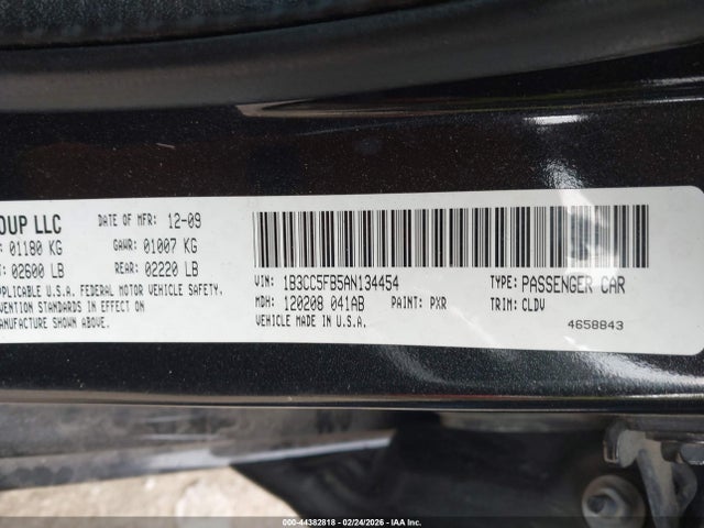 Продажа на аукционе авто 2010 Dodge Avenger R/t, vin: 1B3CC5FB5AN134454, номер лота: 44382818