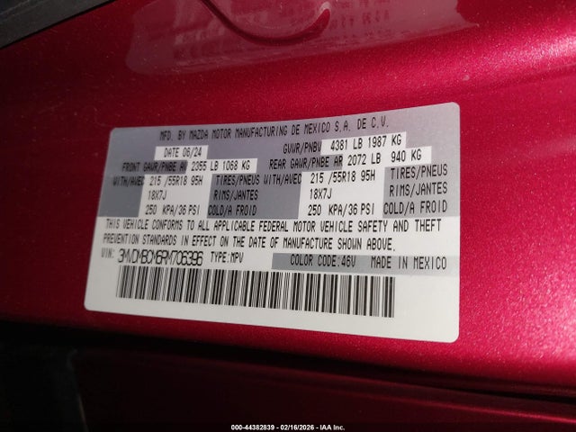 Aukcja sprzedaży 2024 Mazda Cx-30 2.5 S Preferred Package, vin: 3MVDMBCM6RM706396, numer aukcji: 44382839