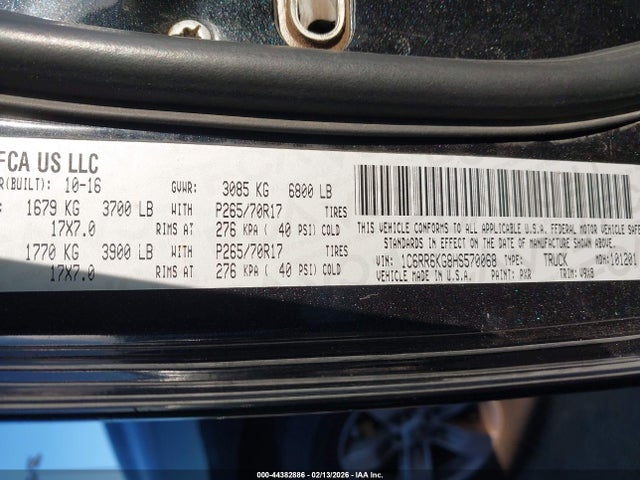 1C6RR6KG8HS570068 RAM 1500 Express 4x2 5&#039;7 Box