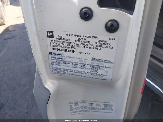 2006 CADILLAC ESCALADE 1GYEK63N06R102424 Photo 8