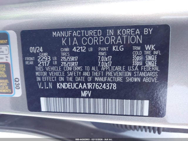KIA SELTOS S 2024 KNDEUCAA1R7624378 Image 9
