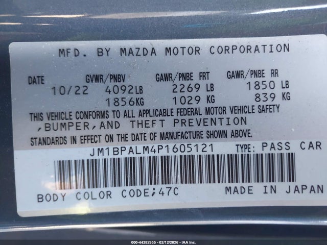2023 MAZDA MAZDA3 JM1BPALM4P1605121 Photo 8