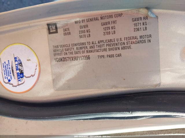 2009 CADILLAC DTS 1G6KD57YX9U117356 Photo 8