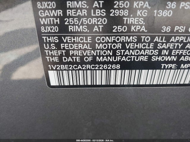 Продаж на аукціоні авто 2024 Volkswagen Atlas Cross Sport 2.0t Sel, vin: 1V2BE2CA2RC226268, номер лоту: 44383305