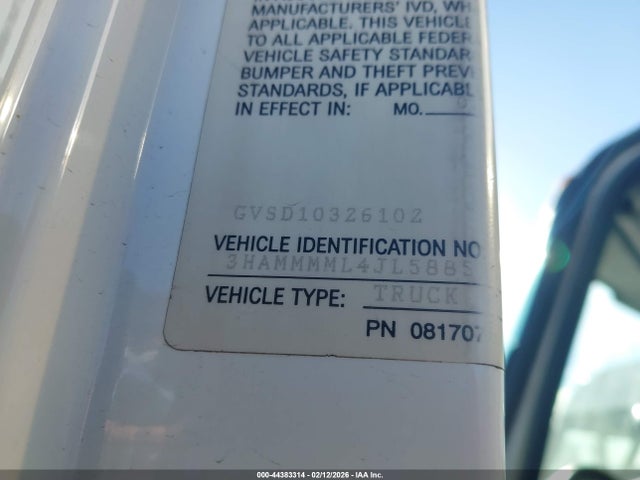 3HAMMMML4JL588521 International Durastar 4300