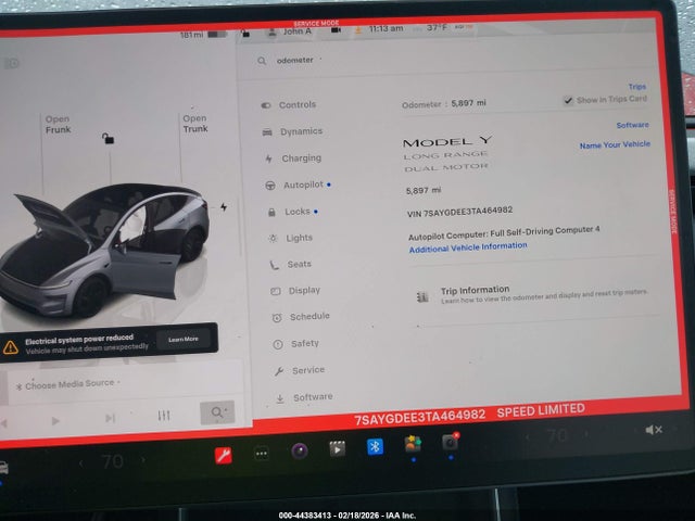 2026 TESLA MODEL Y 7SAYGDEE3TA464982 Photo 6