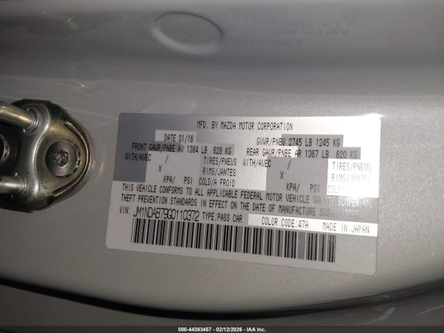 2016 MAZDA MX-5 MIATA JM1NDAB79G0110372 Photo 8