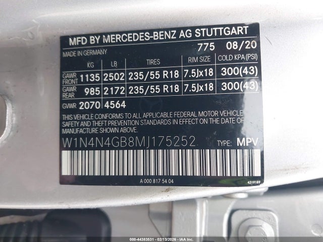 2021 MERCEDES-BENZ GLA 250 W1N4N4GB8MJ175252 Photo 8