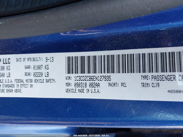 Dodge Avenger Sxt 2014 1C3CDZCB6EN127935 Image 9