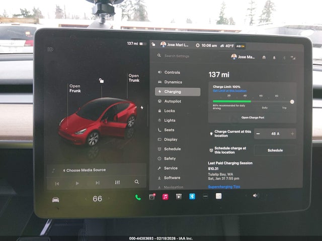 Aukcja sprzedaży 2023 Tesla Model Y, vin: 7SAYGDEE5PF851591, numer aukcji: 44383693