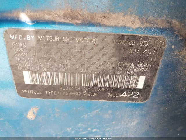 2018 MITSUBISHI MIRAGE ML32A3HJ2JH006263 Photo 8