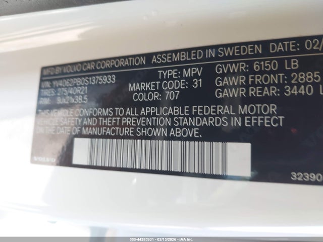 2025 VOLVO XC90 YV4062PB0S1375933 Photo 8