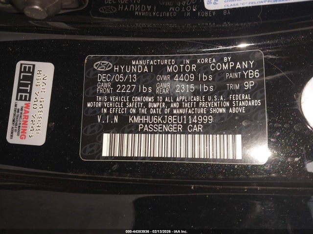 KMHHU6KJ8EU114999 Hyundai Genesis 3.8 Ultimate