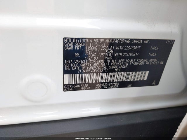 2023 TOYOTA RAV4 2T3W1RFV0PW243117 Photo 8