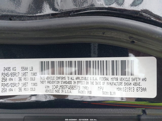 2015 JEEP CHEROKEE 1C4PJMBS7FW582573 Photo 8