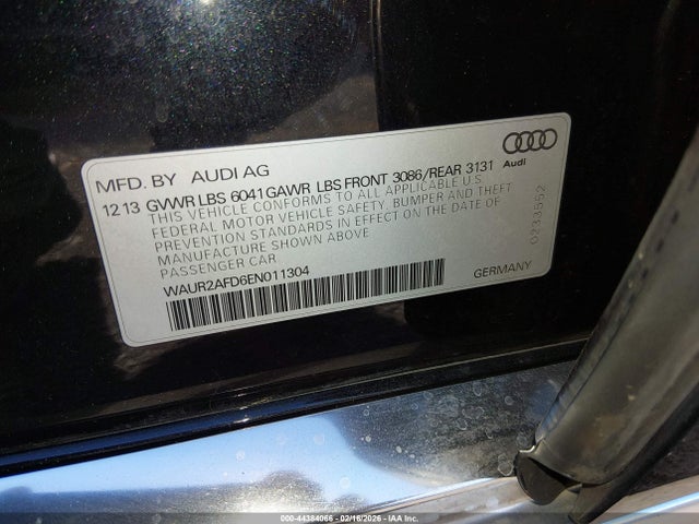 2014 AUDI A8 L WAUR2AFD6EN011304 Photo 8