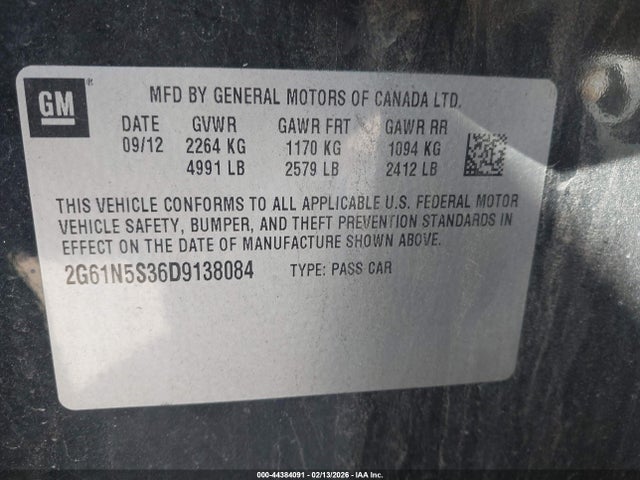 2013 CADILLAC XTS 2G61N5S36D9138084 Photo 8