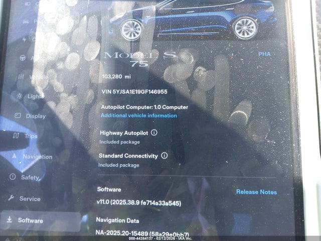 2016 TESLA MODEL S 5YJSA1E19GF146955 Photo 6