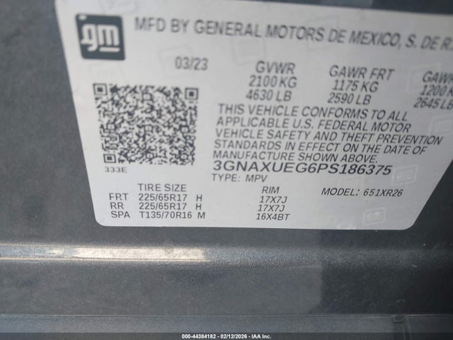 2023 CHEVROLET EQUINOX 3GNAXUEG6PS186375 Photo 8