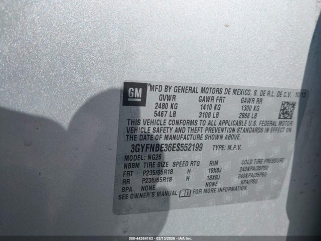 2014 CADILLAC SRX 3GYFNBE36ES552199 Photo 8