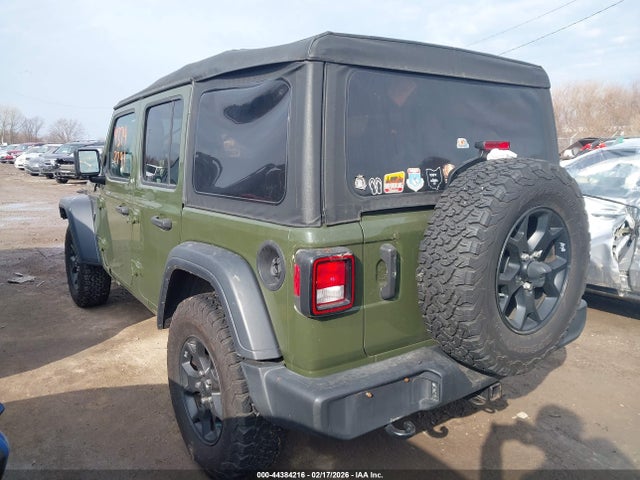 44384216 :رقم المزاد ، 1C4HJXDG0LW287079 vin ، 2020 Jeep Wrangler Unlimited Willys 4x4 مزاد بيع