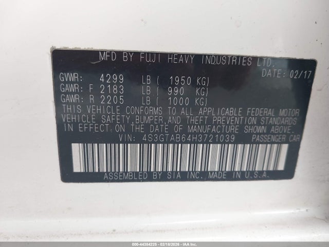 Subaru Impreza Premium 2017 4S3GTAB64H3721039 Image 9