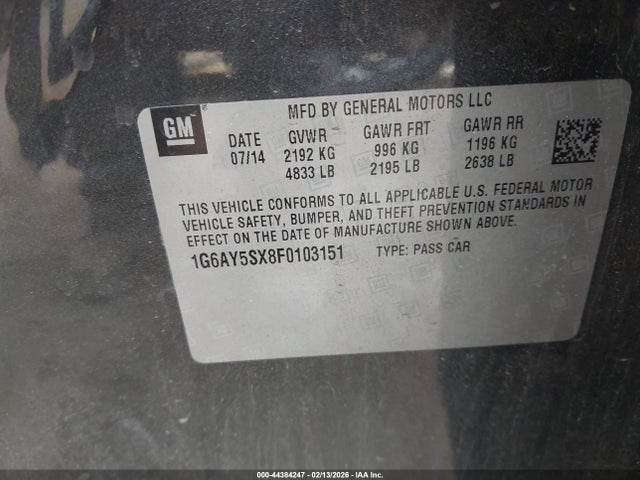 1G6AY5SX8F0103151 Cadillac Cts Performance