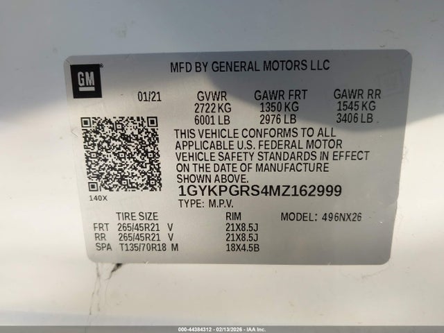 2021 CADILLAC XT6 1GYKPGRS4MZ162999 Photo 8