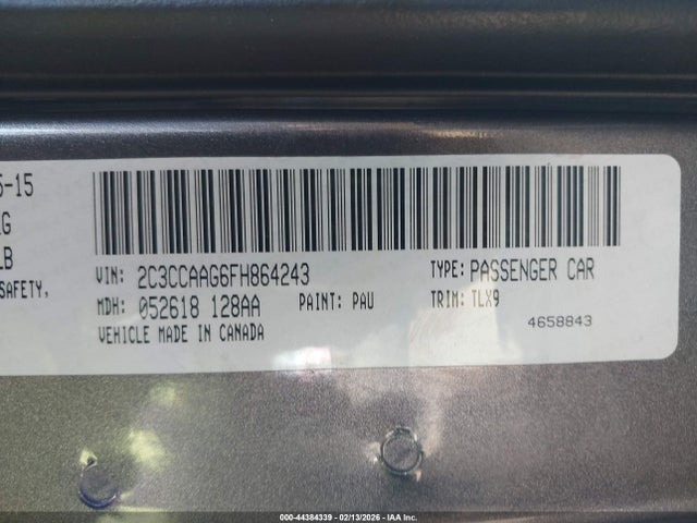 2015 CHRYSLER 300 2C3CCAAG6FH864243 Photo 8