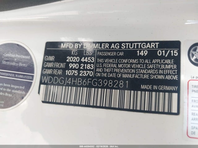 2015 MERCEDES-BENZ C 250 WDDGJ4HB6FG398281 Photo 8