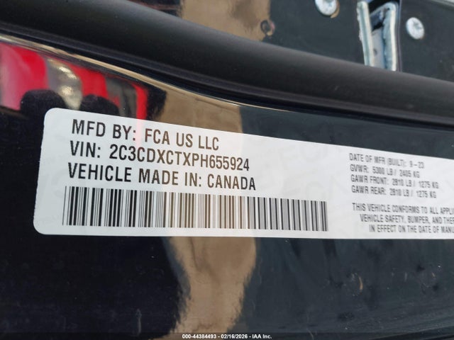 Aukcja sprzedaży 2023 Dodge Charger R/t, vin: 2C3CDXCTXPH655924, numer aukcji: 44384493
