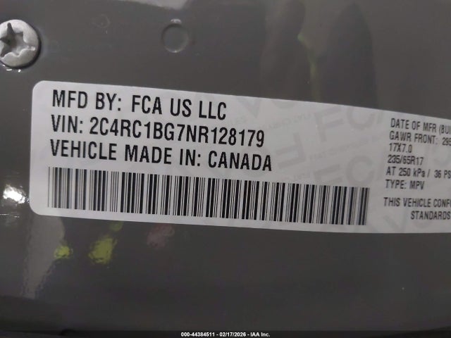 2022 CHRYSLER PACIFICA 2C4RC1BG7NR128179 Photo 8