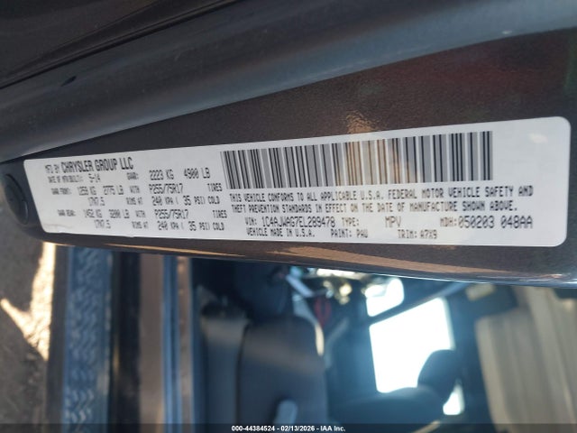 Продаж на аукціоні авто 2014 Jeep Wrangler Sport, vin: 1C4AJWAG7EL289478, номер лоту: 44384524