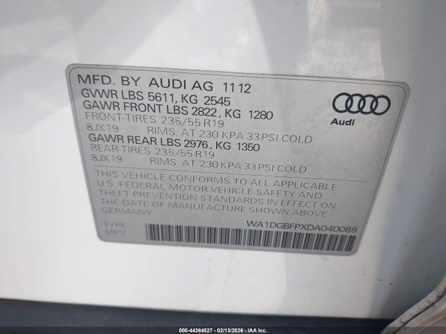 2013 AUDI Q5 WA1DGBFPXDA040089 Photo 8