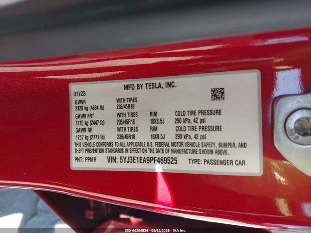 2023 TESLA MODEL 3 5YJ3E1EA9PF469525 Photo 8