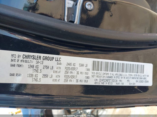 44384576 :رقم المزاد ، 3C4PDCBB0FT518298 vin ، 2015 Dodge Journey Sxt مزاد بيع