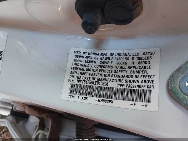 Honda Insight Touring 2020 19XZE4F99LE010396 Image 9