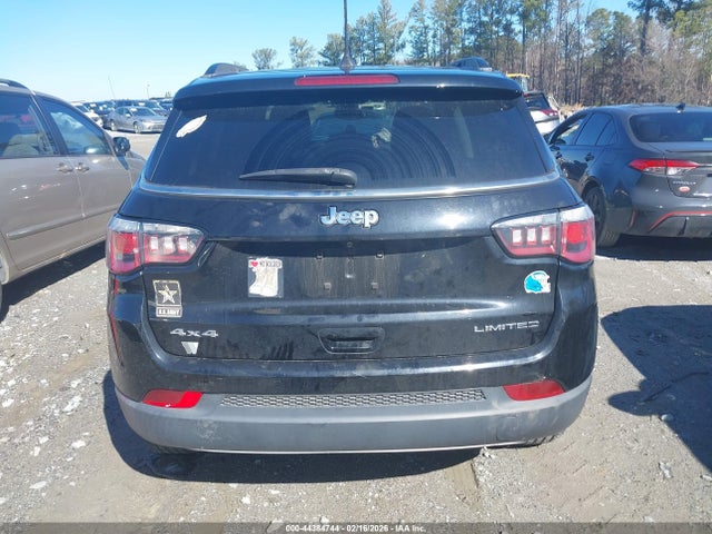 2018 Jeep Compass Limited 4x4 მანქანა იყიდება აუქციონზე, vin: 3C4NJDCB4JT372906, აუქციონის ნომერი: 44384744