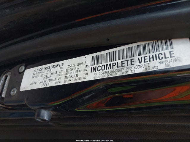 3C7WRKAL0EG131617 RAM 4500 Chassis Tradesman/slt