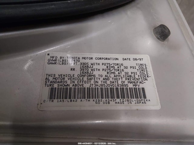 1997 TOYOTA LAND CRUISER JT3HJ85J0V0183895 Photo 8