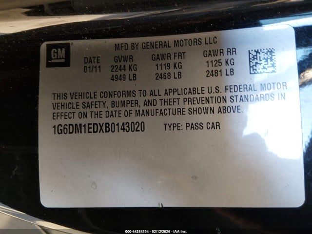 2011 CADILLAC CTS 1G6DM1EDXB0143020 Photo 8