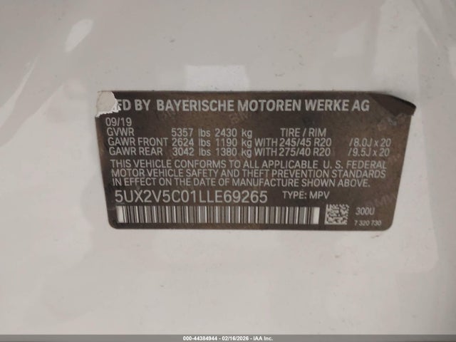 2020 BMW X4 5UX2V5C01LLE69265 Photo 8