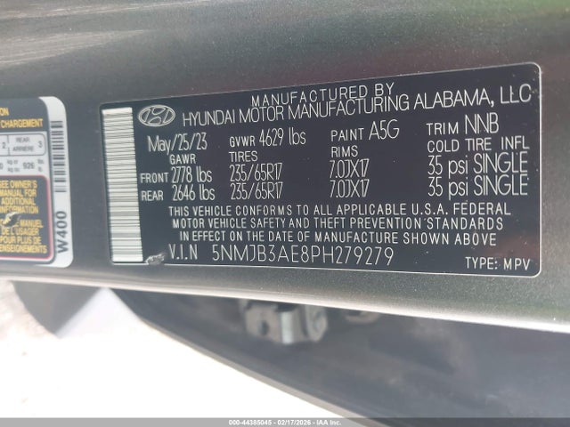 2023 HYUNDAI TUCSON 5NMJB3AE8PH279279 Photo 8
