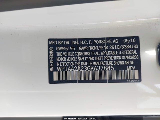 2016 PORSCHE CAYENNE WP1AA2A23GKA37845 Photo 8