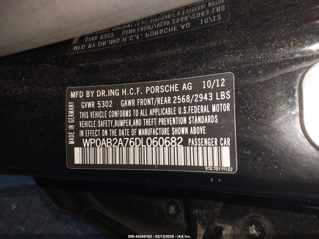 2013 PORSCHE PANAMERA WP0AB2A76DL060682 Photo 8